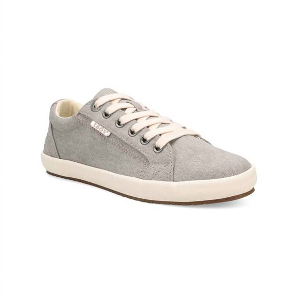 NEW TAOS women's star canvas sneakers in grey - Picture 1 of 6